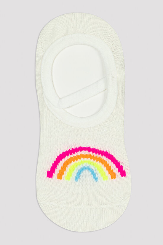 Kız Çocuk Rainbow Babet Çorabı - 1