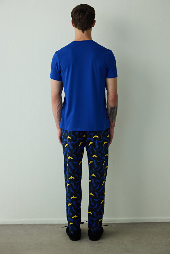 Erkek Batman Sloganlı Pijama Takımı - 5