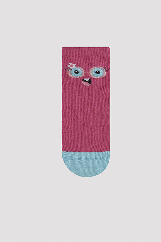 Kız Çocuk Pinky Eyes 2 li Soket Çorap - 4