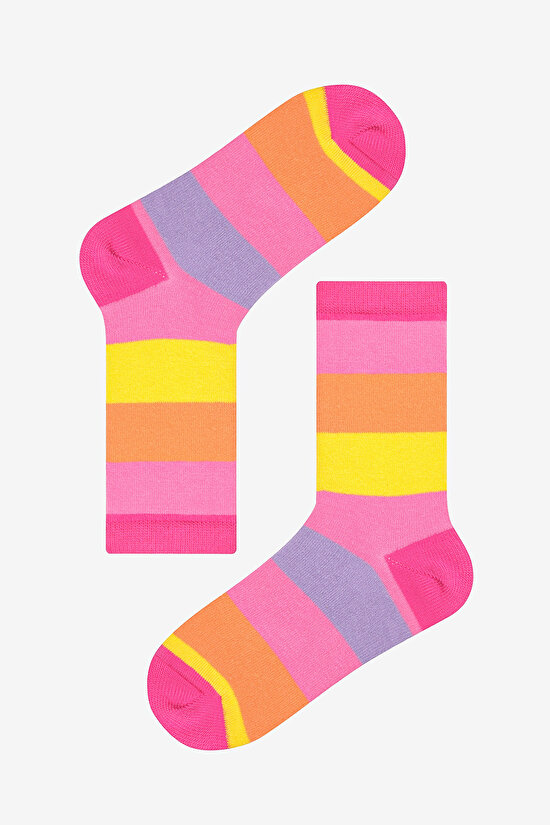 Kız Çocuk Bear Love 3lü Çok Renkli Soket Çorap - 3