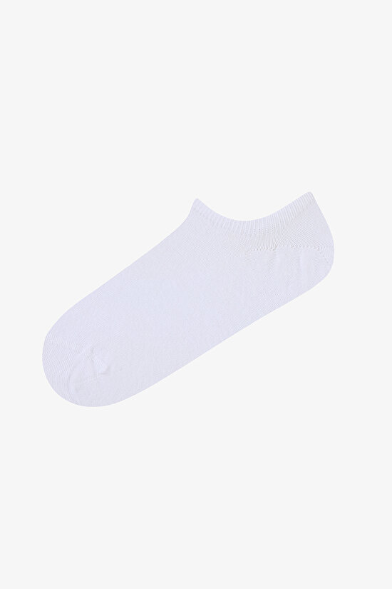 3 Çift Pamuklu Çizgili Burun Dikişsiz Sneaker Çorap - 4