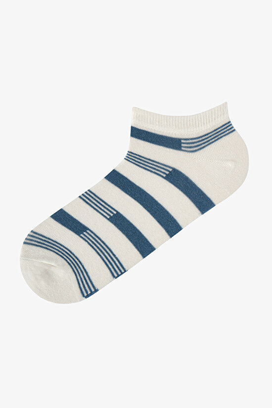 Erkek Renkli Marine Steps 5'li Patik Çorap - 3