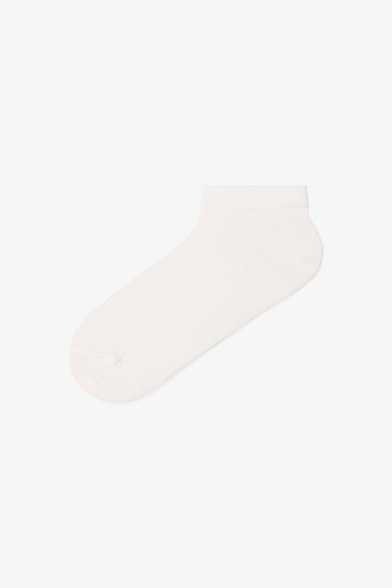 5 Çift Pamuklu Dama ve Çizgi Desenli Patik Çorap - 3