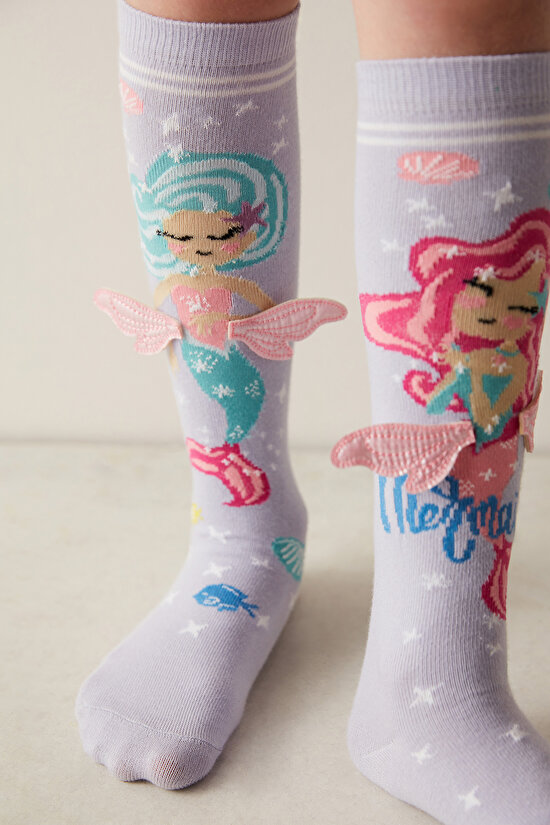 Kız Çocuk Wings Mermaid Çorap - 1