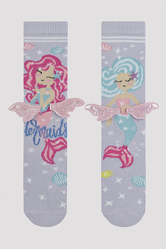 Kız Çocuk Wings Mermaid Çorap - 3