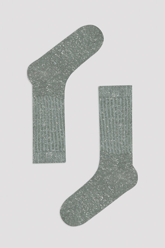 Gri Termal Soket Çorap - 1