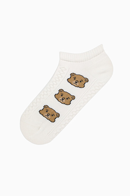 Jacquar Bear Açık Grey 3in1 Liner Socks - 4