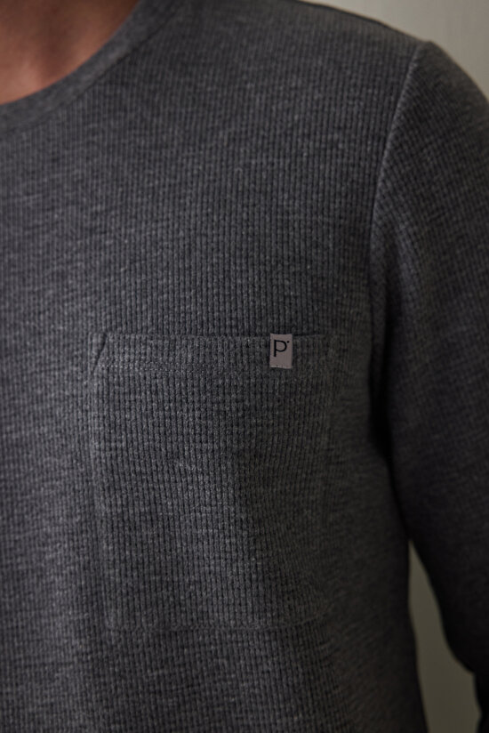 Antrasit Antra Erkek Relax Uzun Kollu Pijama Takımı - 5