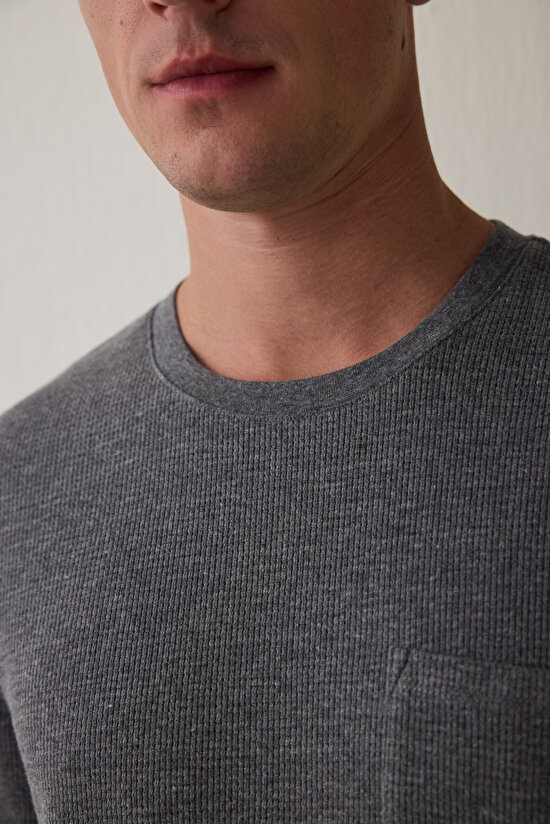 Antrasit Antra Erkek Relax Uzun Kollu Pijama Takımı - 6