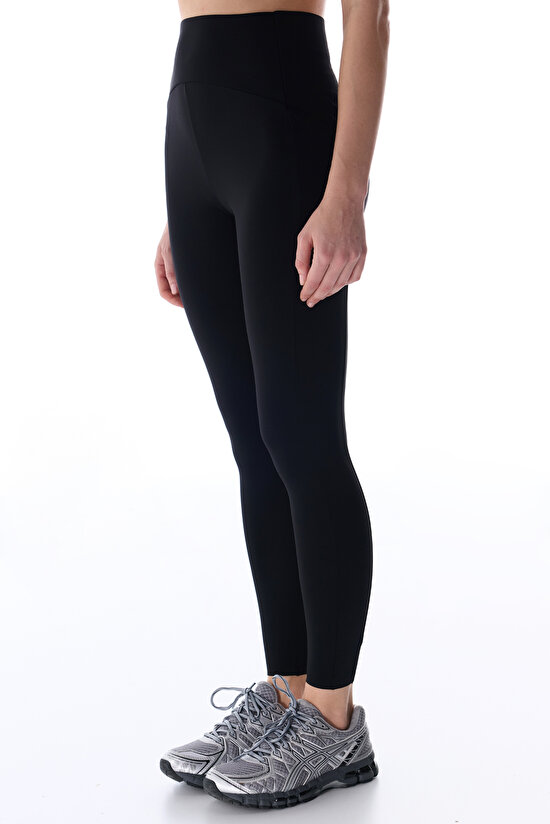 Siyah Curvy Cep Detaylı Tayt - 3