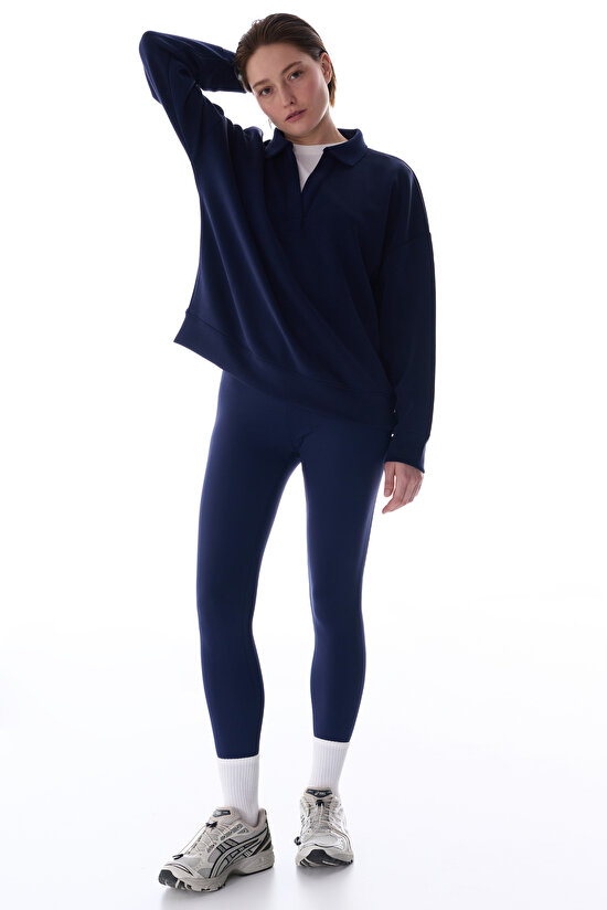 Navy Wonder High Support Shaping High-Waisted Contour Leggings - 5