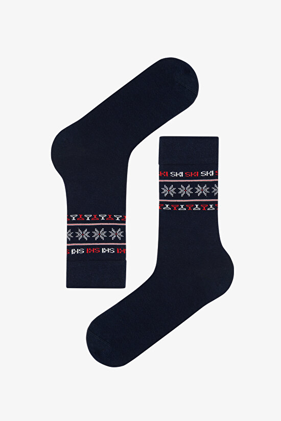 Erkek Ny Snowflake  2li Soket Çorap - 3