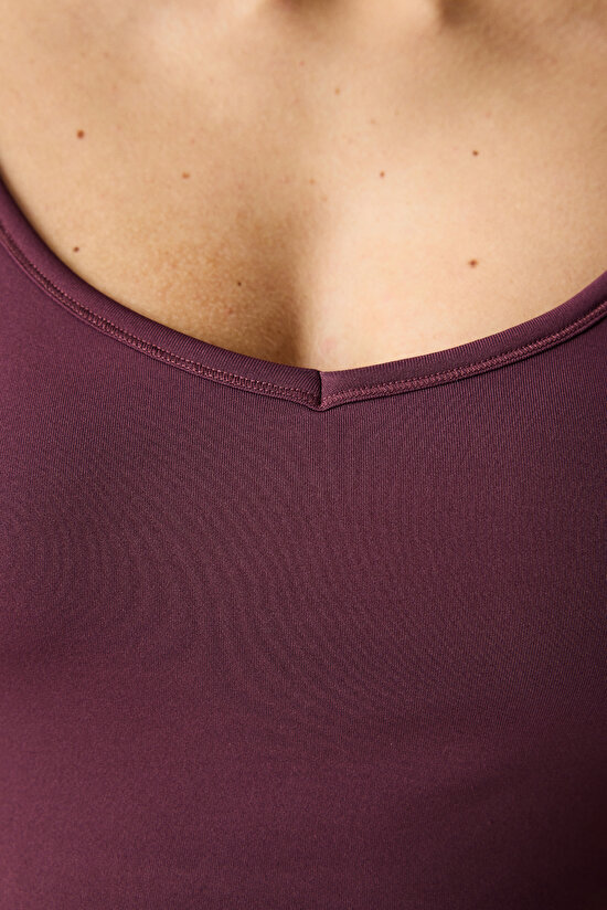 Mürdüm Hafif Destek Arka Detaylı Spor Sütyeni - 8