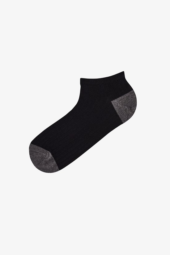 Erkek Lacivert Melanj Black Comfort 5 Çift Patik Çorap - 3