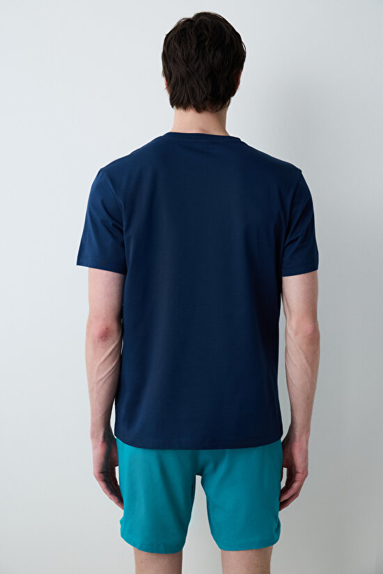 Smiley Face Çok Renkli Şortlu Pijama Takımı Smiley Face Çok Renkli Şortlu Pijama Takımı - 4