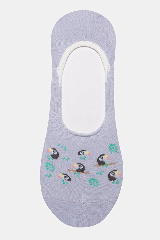 Parrots 2li Lila Babet Çorabı Parrots 2li Lila Babet Çorabı - 3