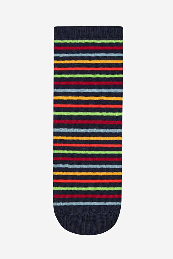 Erkek Çocuk Cute Dino 4lü Siyah Soket Çorap - 5