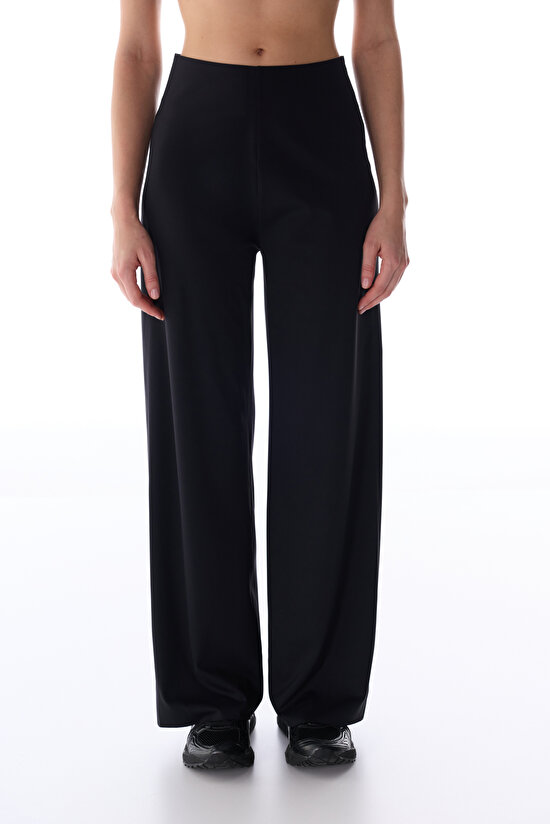 Black Compressive Waist Effect Pants - 2