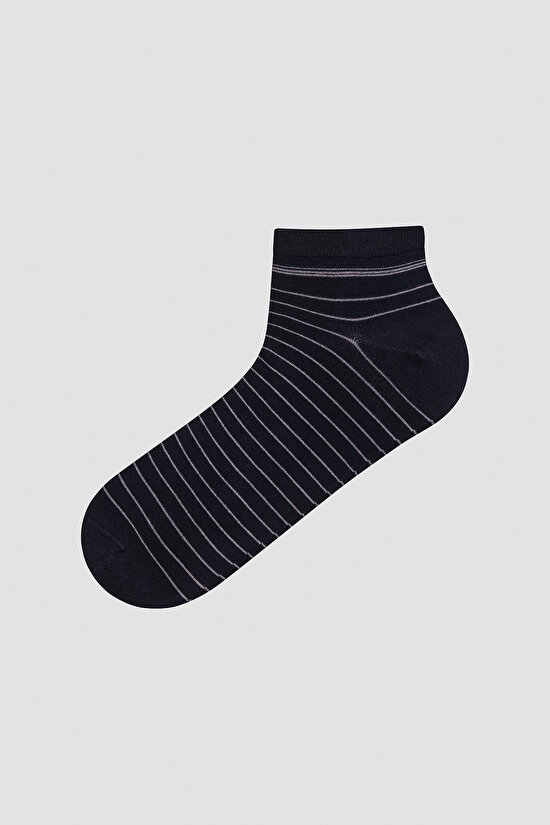 Erkek Bambu 4lü Siyah Patik Çorap - 3