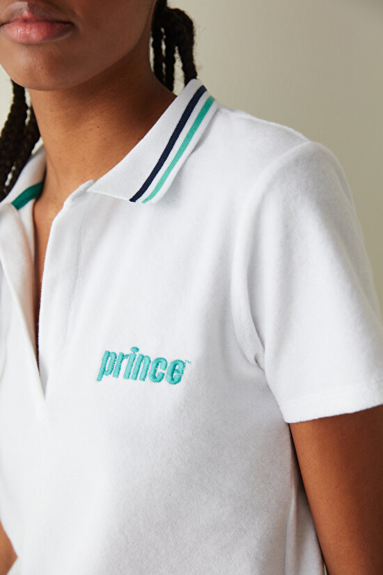 Havlu Kumaş Beyaz Tişört -Prince Koleksiyonu - 5