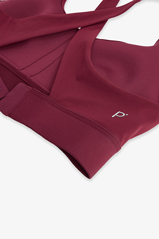 Bordo Crossline Spor Sütyeni - 3