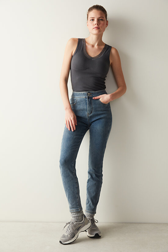 Termal Jegging Gri Pantalon - 6