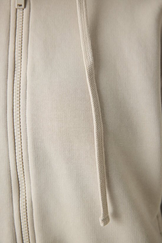 Oversize Active Stitched Stone Hoodie - 5