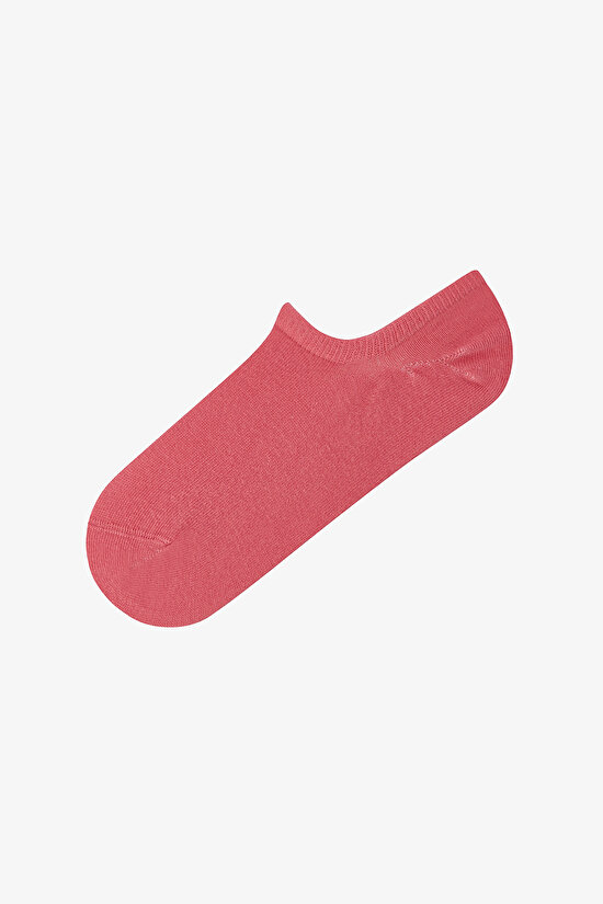 3 Çift Burun Dikişsiz Pamuklu Renkli Puantiye Desenli Sneaker Çorap - 4