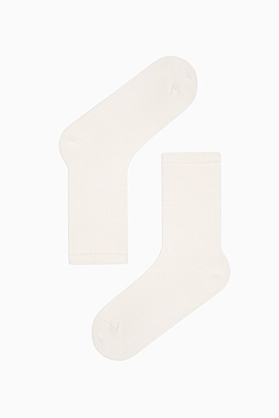 2 Çift Pamuklu Flamingo Desenli Burun Dikişsiz Soket Çorap - 3