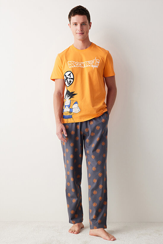 Erkek Dragon Çok Renkli Pantolon Pijama Takımı - 2