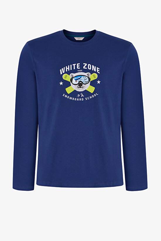 Erkek White Zone Pantolon Uzun Kollu Pijama Takımı - 2