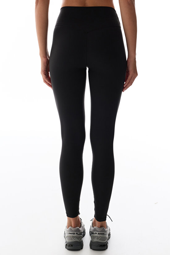 Black High-Waisted Soft Feel Leggings - 3