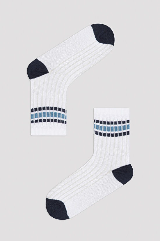 White Boys B.Blue Shades 3in1 Soket Socks - 4