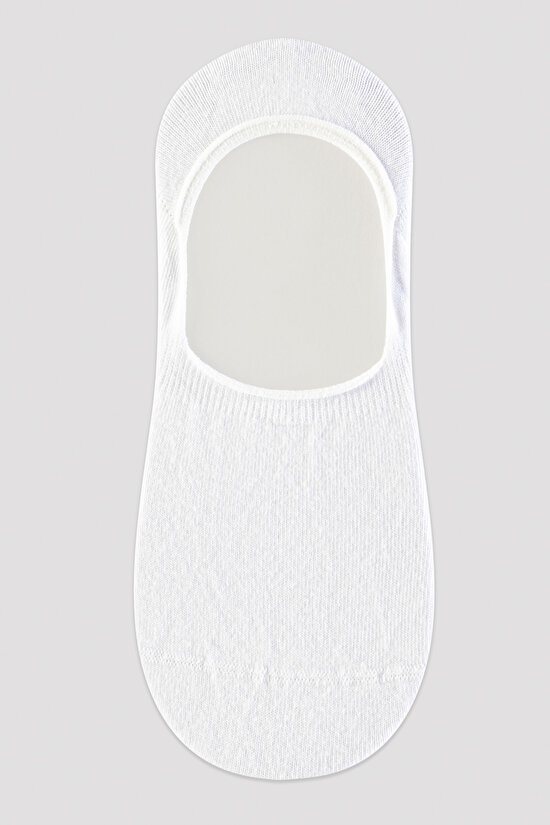Beyaz Erkek Babet Çorap - 2