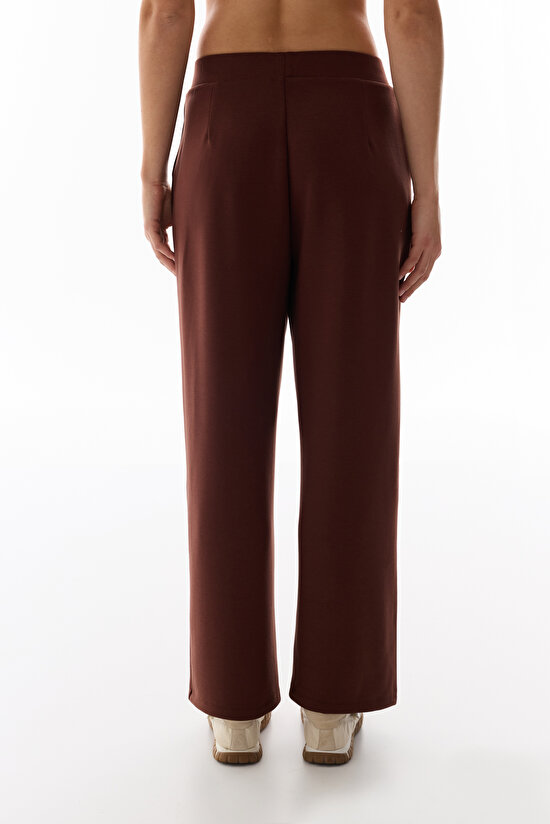 Brown Chic Pleated Pants - 2