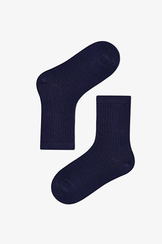 Boys' Signature Rib Cotton 4 Pack Ankle Socks - 2
