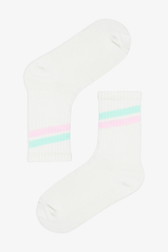Kız Çocuk Sporty Girls Çok Renkli 4lü Soket Çorap - 3