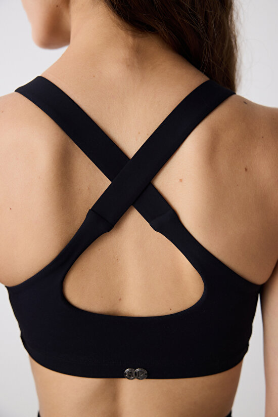 Sıiyah Sırt Detay Bruna Spor Sütyeni - Saude Koleksiyonu - 5