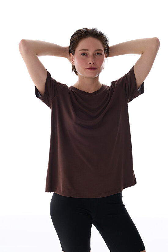Brown Modal T Shirt - 1