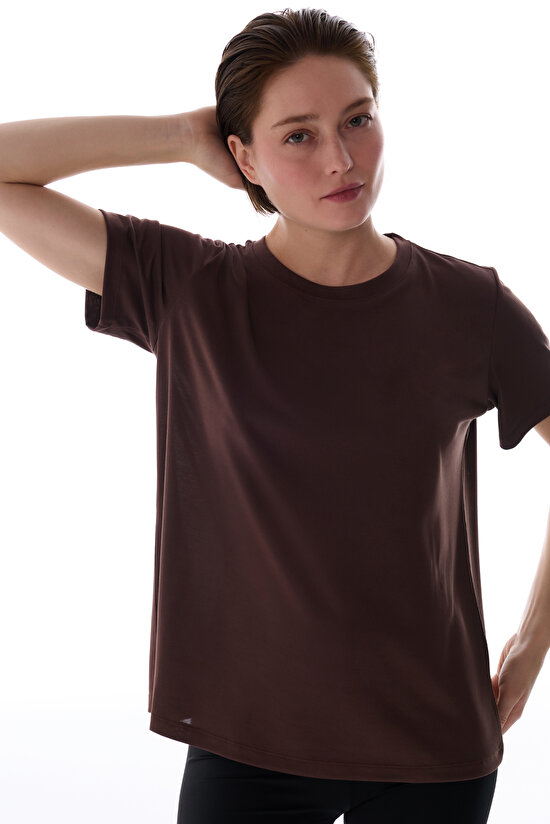 Brown Modal T Shirt - 2