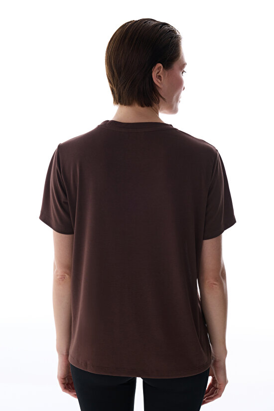 Brown Modal T Shirt - 6