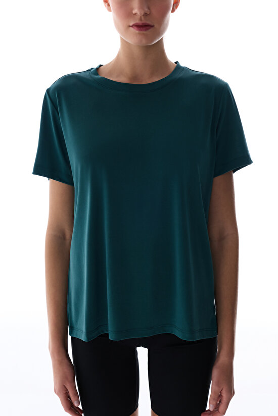 Turquoise Modal T Shirt - 3