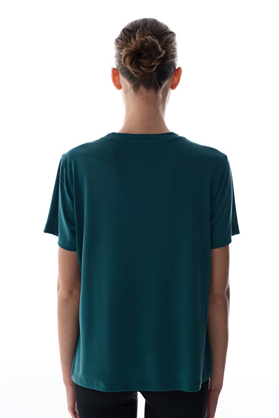 Turquoise Modal T Shirt - 4