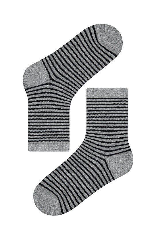 Erkek Çocuk Color Stripe 4lü Çok Renkli Soket Çorap Erkek Çocuk Color Stripe 4lü Çok Renkli Soket Çorap - 4