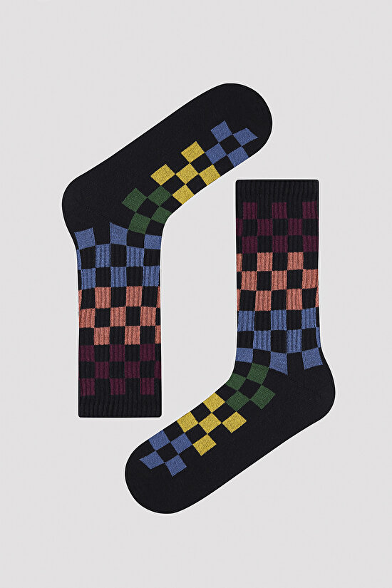 Erkek Siyah 2li Soket Çorap - 2