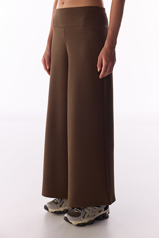 RIB MODAL CROP LENGTH PAN, L, BN75 BROWN