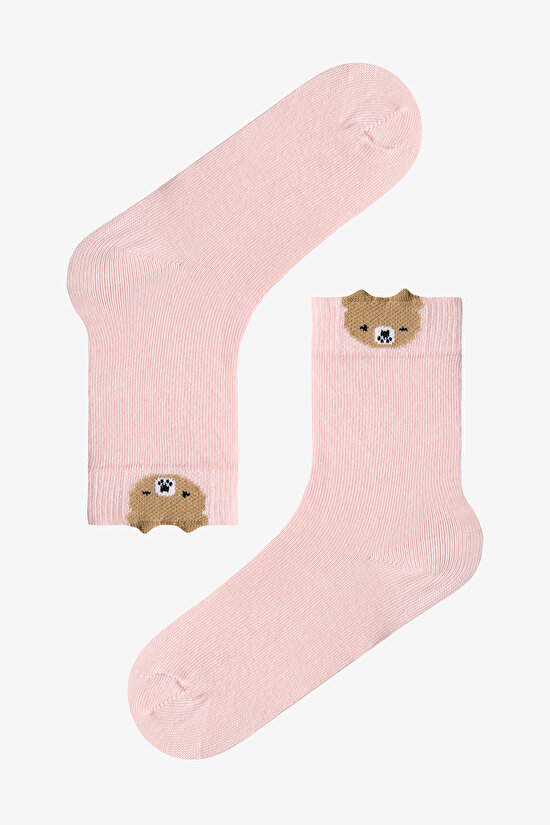 Kız Çocuk Mini Bear 3lü Soket Çorap - 4