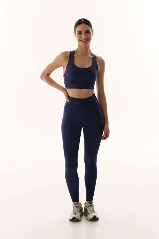 Navy Flexline Sports Bra - 8