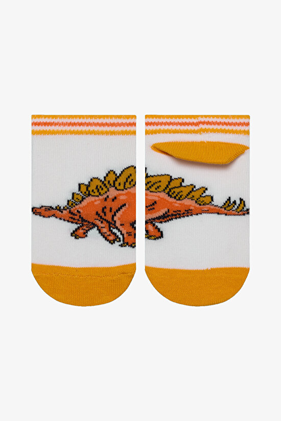 Boys Big Dino Multi Colour 4in1 Liner Socks Boys Big Dino Multi Colour 4in1 Liner Socks - 5