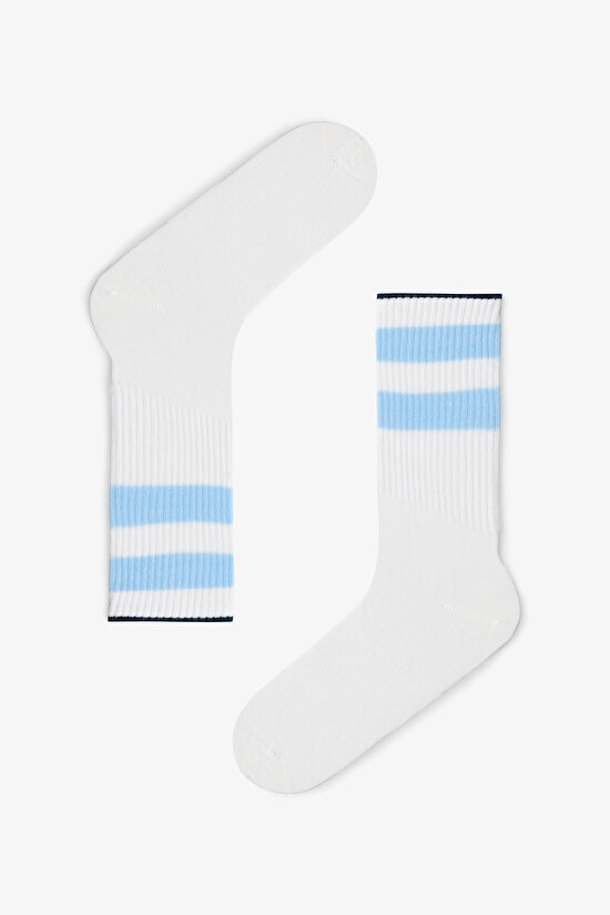 Erkek Gri Action Sloganlı 3'lü Soket Çorap - 3